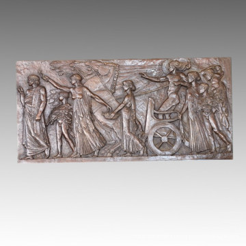 Mythologie Statue Relief / Relievo Apollo Bronze Skulptur TPE-451A / B